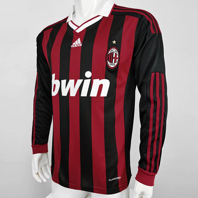 Maglia a Maniche Lunghe Retro Milan Home 2009/10