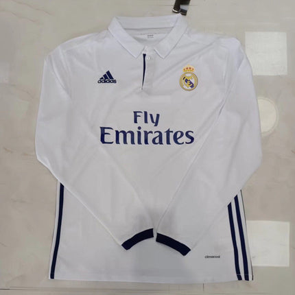 Maglia Retro a Maniche Lunghe Real Madrid Home 2016/17