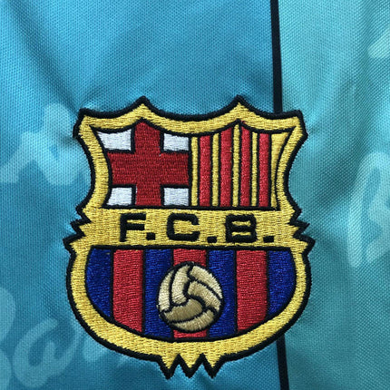 Maglia a Maniche Lunghe Retro Barcelona Trasferta 1996/97