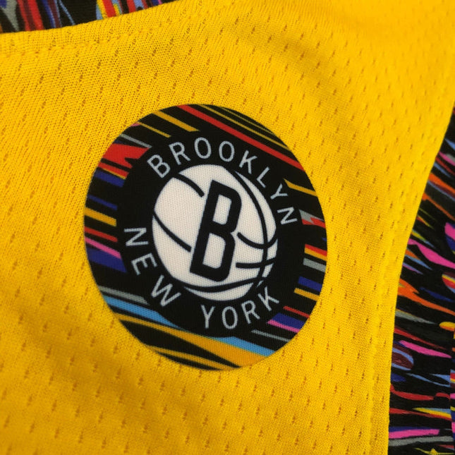 Maglia NBA Gialla “BED-STUY” Brooklyn Nets 2021/22