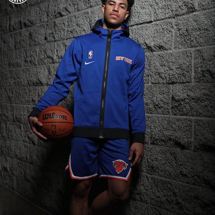 Giacca a Zip con Cappuccio NBA Viola New York Knicks 2021/23