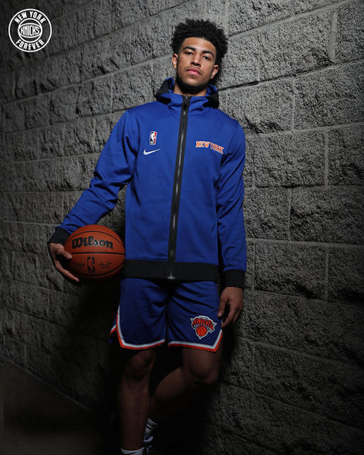 Giacca a Zip con Cappuccio NBA Viola New York Knicks 2021/23