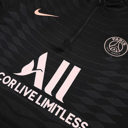 Kit Felpa + Tuta Nero-Rosa PSG 2021/22