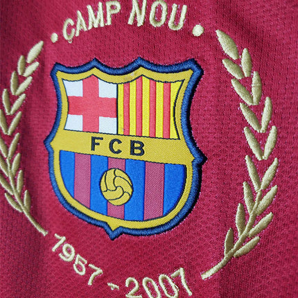 Maglia a Maniche Lunghe Retro Barcelona Home 2007/08