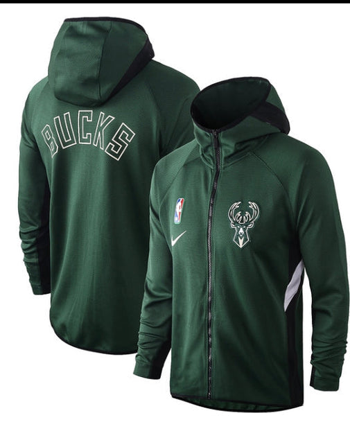 Giacca a Zip con Cappuccio NBA Milwaukee Bucks 2021/22