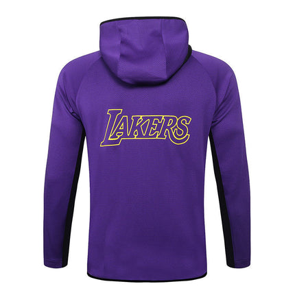 Kit Giacca a Zip con Cappuccio + Tuta Viola NBA Lakers 2021/22