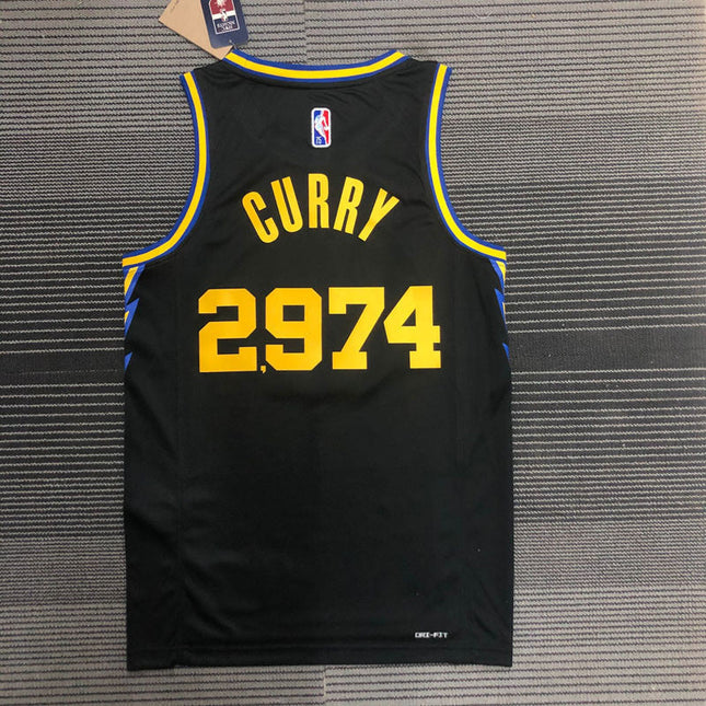 Maglia NBA Golden State Warriors Nero “Stephen Curry Special Edition #2974” City Edition 2021/22