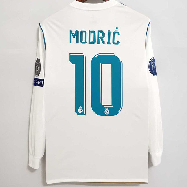 Maglia Retro a Maniche Lunghe Real Madrid Home 2017/18