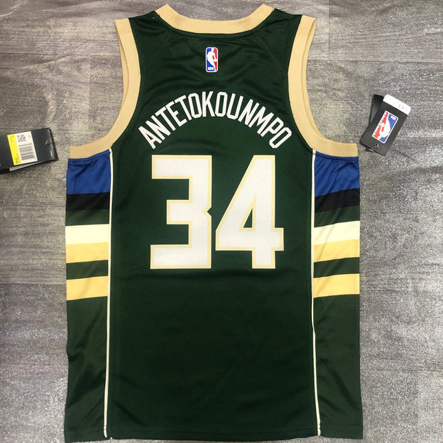 Maglia NBA Verde Milwaukee Buks 2021/22