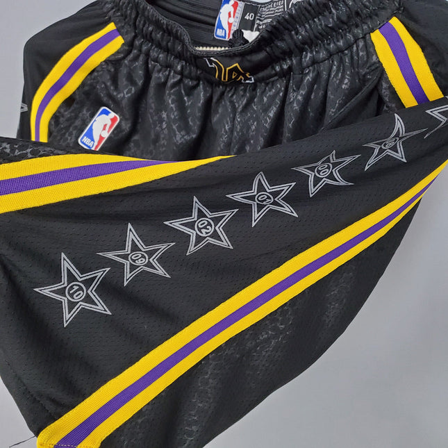 Pantaloncini NBA Neri-Gialli Lakers 2021/22
