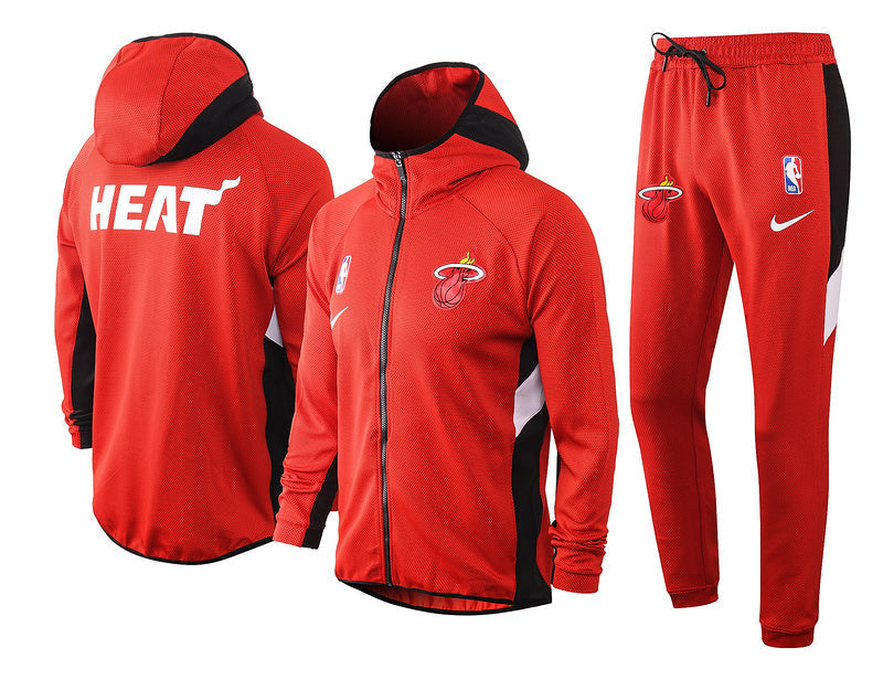 Kit Giacca a Zip con Cappuccio + Tuta Miami Heat 2021/22