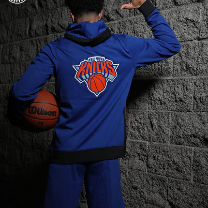 Giacca a Zip con Cappuccio NBA Viola New York Knicks 2021/23