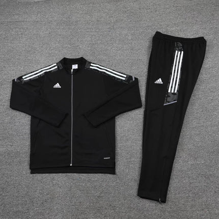 Kit Giacca a Zip + Tuta Adidas Nera REPLICA
