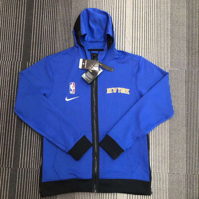 Giacca a Zip con Cappuccio NBA Viola New York Knicks 2021/23