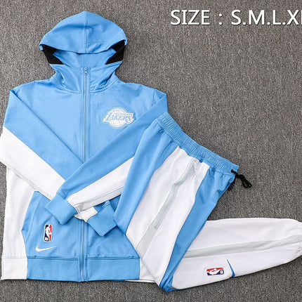 Kit Giacca A Zip con Cappuccio + Tuta Los Angeles Lakers 2021/22