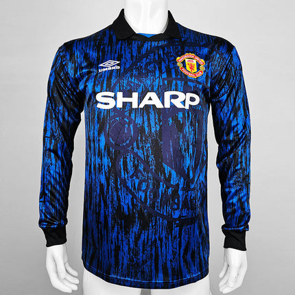 Maglia a Maniche Lunghe Retro Manchester United Trasferta 1993/94