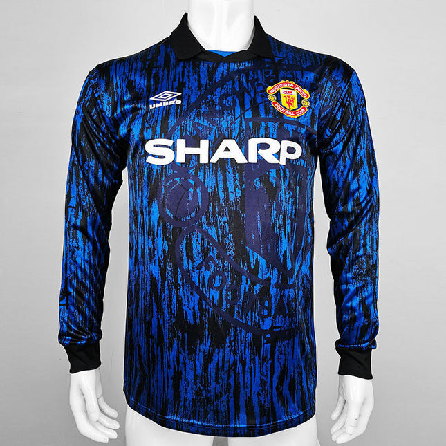 Maglia a Maniche Lunghe Retro Manchester United Trasferta 1993/94