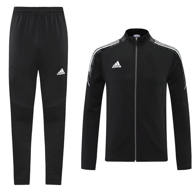 Kit Giacca a Zip + Tuta Adidas Nera REPLICA