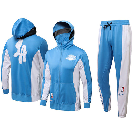 Kit Giacca A Zip con Cappuccio + Tuta Los Angeles Lakers 2021/22