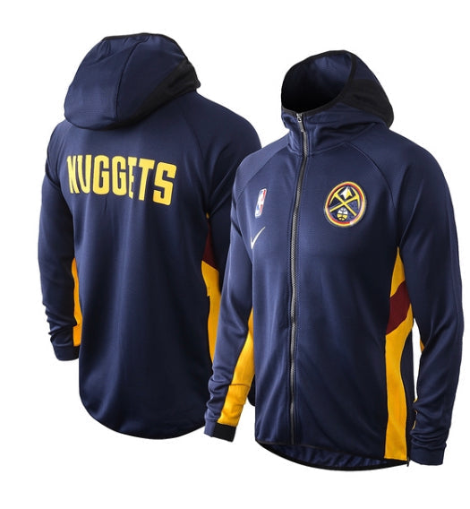 Giacca a Zip con Cappuccio NBA Denver Nuggets 2021/22