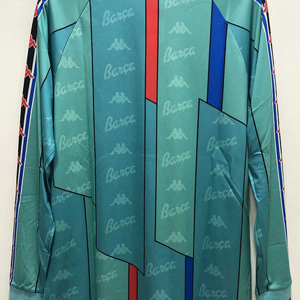 Maglia a Maniche Lunghe Retro Barcelona Trasferta 1996/97