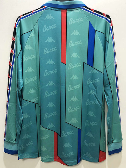 Maglia a Maniche Lunghe Retro Barcelona Trasferta 1996/97