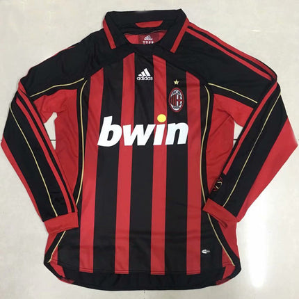 Maglia a Maniche Lunghe Retro Milan Home 2006/07