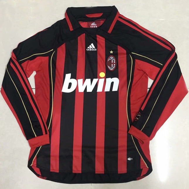 Maglia a Maniche Lunghe Retro Milan Home 2006/07
