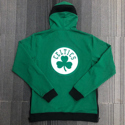 Giacca a Zip con Cappuccio NBA Verde Celtics 2021/22