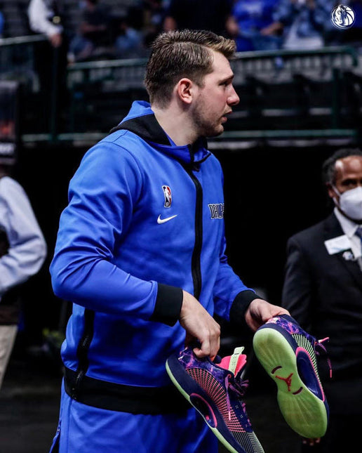 Giacca a Zip con Cappuccio NBA Blu Mavericks Dallas 2021/22