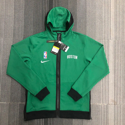 Giacca a Zip con Cappuccio NBA Verde Celtics 2021/22