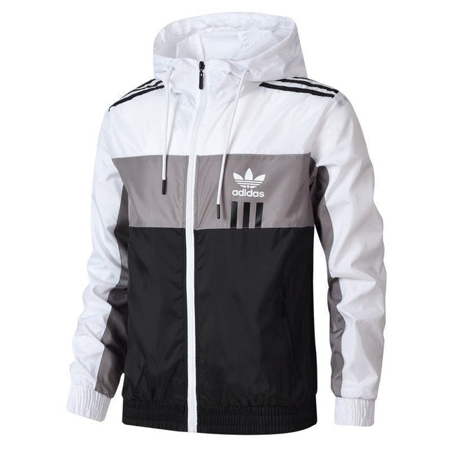 Giacca a Zip con Cappuccio Adidas Bianca 2021/22 REPLICA