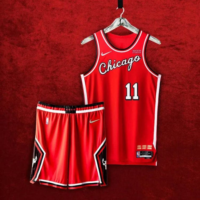 Kit NBA Maglia + Pantaloncini Chicago Bulls City Edition 2021/22