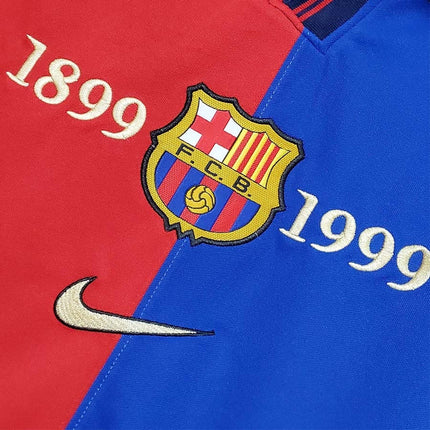 Maglia Retro Barcelona Home 100Th Anniversary Limited Edition 1899-1999