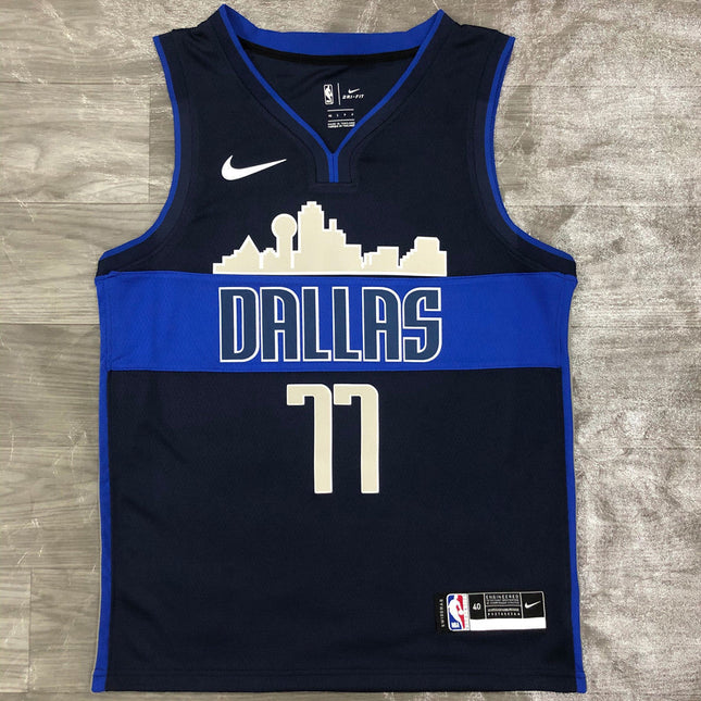 Maglia NBA Nera Mavericks Dallas 2021/22