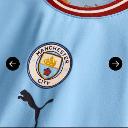 Maglia Manchester City Home 2022/23 ( con Taglia XXXL e Taglia Bambino )