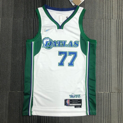 Maglia NBA Bianca-Verde Mavericks Dallas City Edition 2021/22