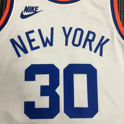 Maglia NBA Bianca-Blu New York Knicks 2021/22