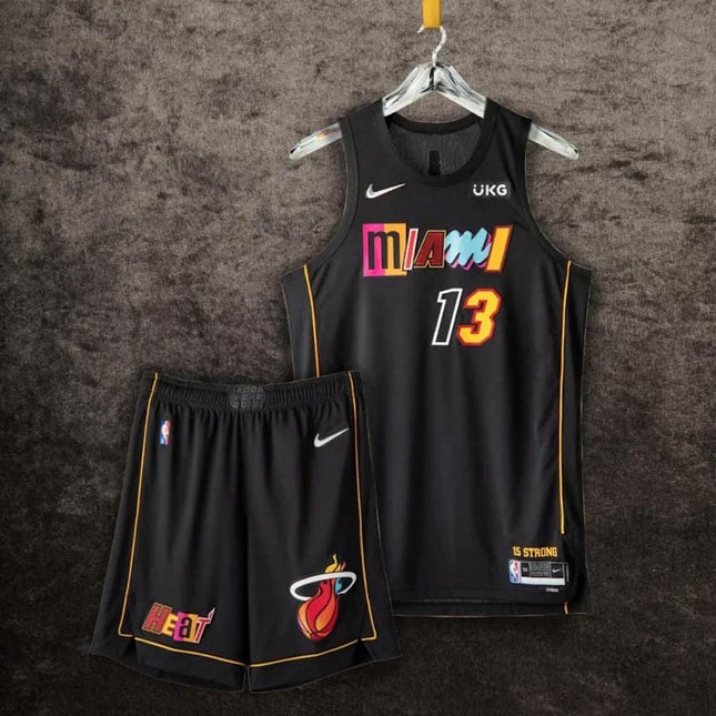 Kit NBA Maglia + Pantaloncini Miami Heat City Edition 2021/22