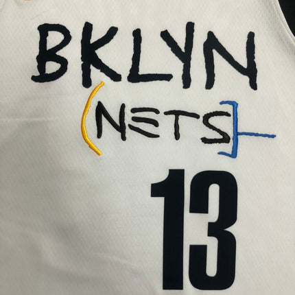 Maglia NBA Bianca “BKLYN” Brooklyn Nets 2021/22