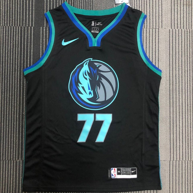 Maglia NBA Nera LOGO Mavericks Dallas 2021/22