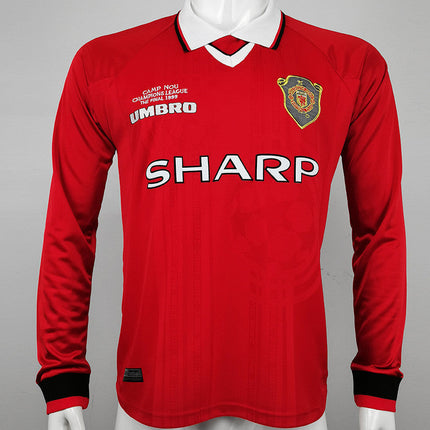 Maglia a Maniche Lunghe Retro Manchester United Home 1999/2000
