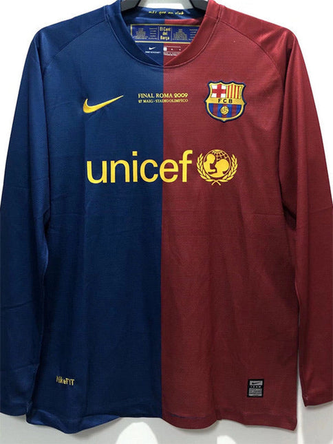 Maglia Retro a Maniche Lunghe Barcelona Home 2008/09