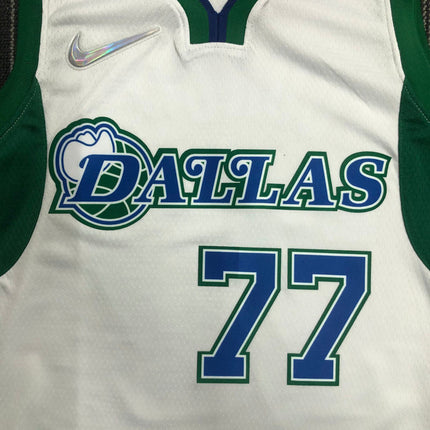 Maglia NBA Bianca-Verde Mavericks Dallas City Edition 2021/22