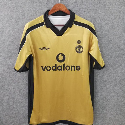Terza Maglia Retro Manchester United Golden 2001/02