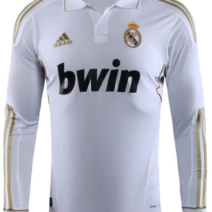 Maglia Retro a Maniche Lunghe Real Madrid Home 2011/12