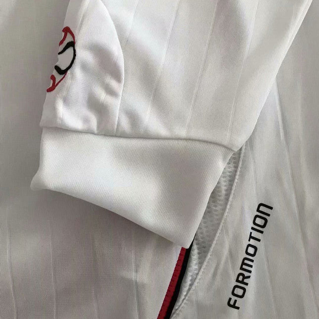 Maglia a Maniche Lunghe Retro Milan Trasferta Bianca 2006/07