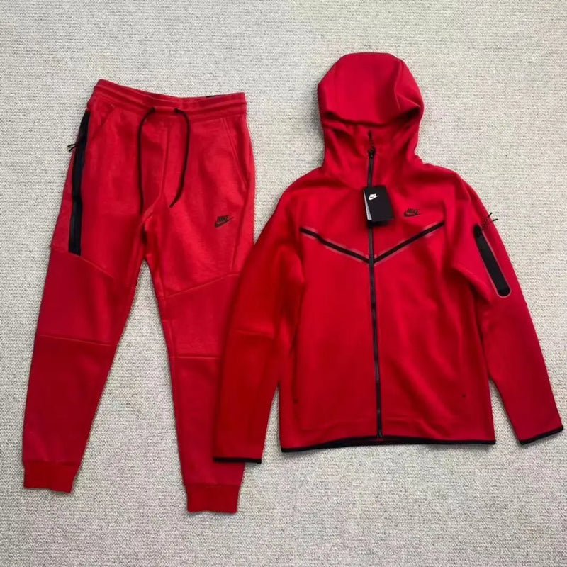 Nike Tech Hoodie + Red Tracksuit Kit 2021/22 REPLICA