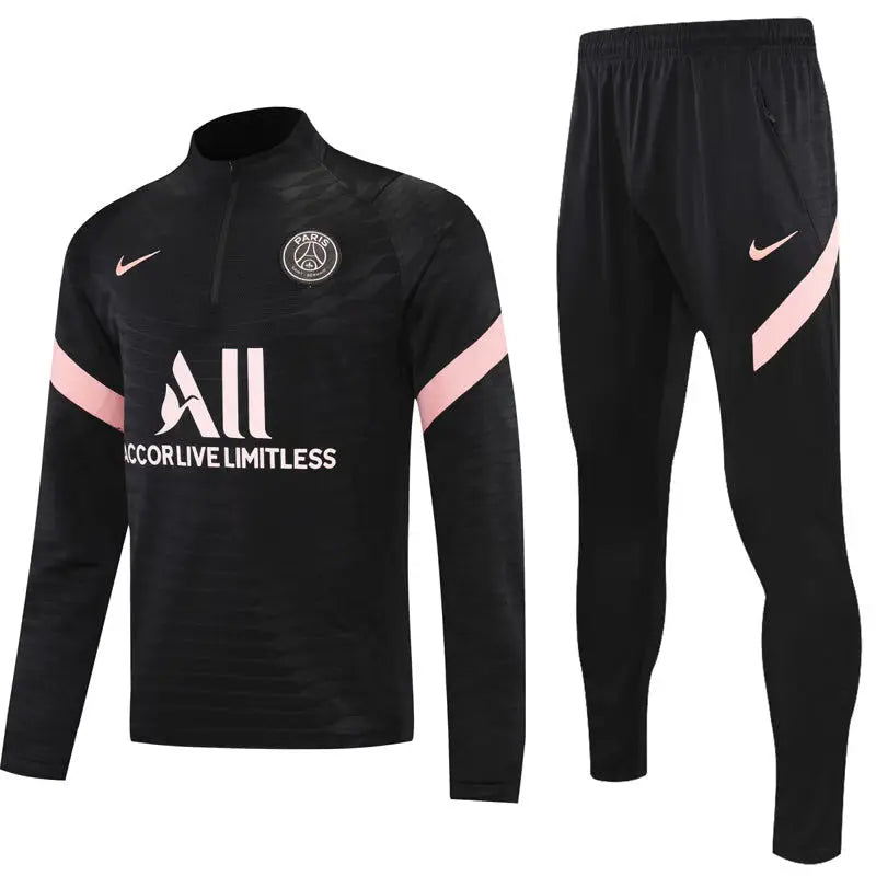 Sweatshirt + Tracksuit Set Black-Pink PSG 2021/22