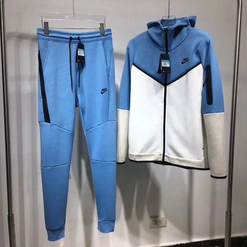 Nike Tech Sweatshirt + Tracksuit Kit White-Blue-Black 2022/23 REPLICA
